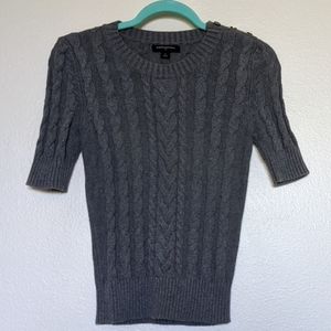 Banana Republic Grey Cable Knit Sweater